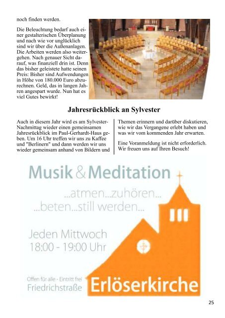 Gemeindebrief 2011 - Erlöser-Kirchengemeinde Münster