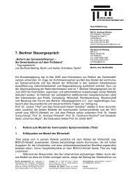 7. Berliner Steuergespräch - Berliner Steuergespräche eV