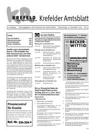 Krefelder Amtsblatt - Ratsportal - Krefeld