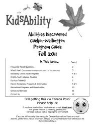 Fall 2011.pub - KidsAbility