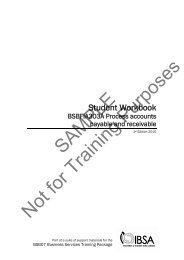 SAMPLE Not for Training Purposes - Innovation & Business Skills ...