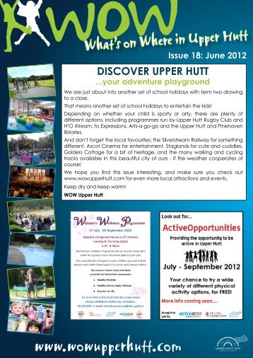 June 2012 DISCOVER UPPER HUTT ...your adventure playground