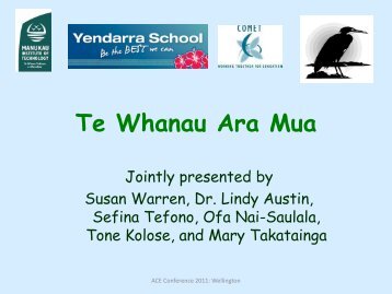 Te Whanau Ara Mua - Adult and Community Education Aotearoa
