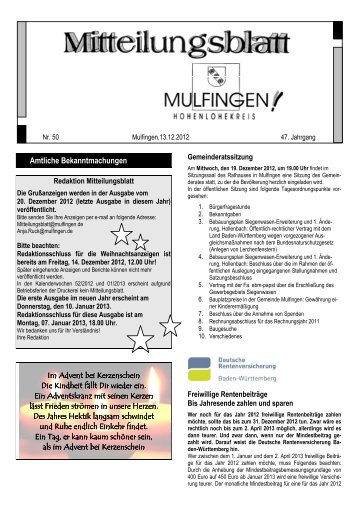 mitteilungsblatt 2012-12-13.pdf, Seiten 1-11 - Gemeinde Mulfingen