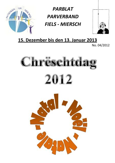 Wochenziedel vum 16.12.12-13.01.13 - Parverband Miersch