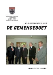 DE GEMENGEBUET - Commune de Bech