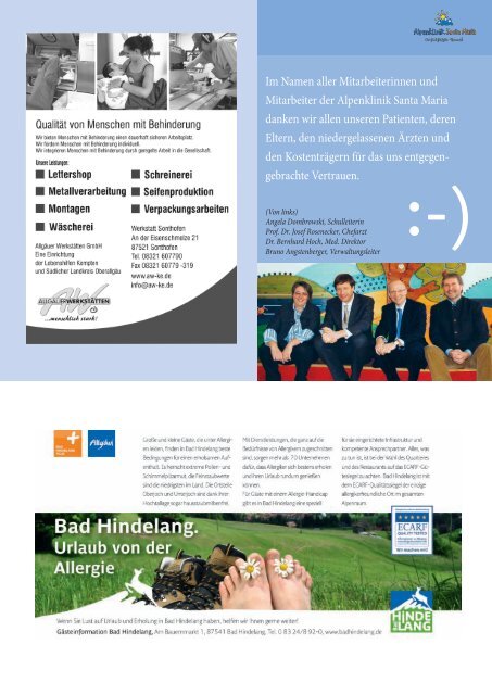 Klinikmagazin 2012 - Alpenklinik Santa Maria