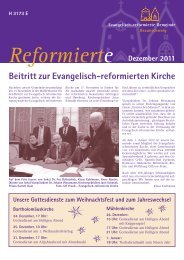 Gemeindeblatt Dezember 2011. - Evangelisch-reformierte ...