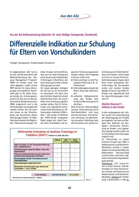 Aus den AGs - Gesellschaft für Pädiatrische Pneumologie