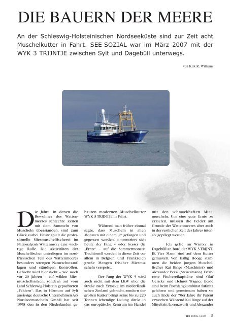 SEE SOZIAL Ausgabe 1/2007 - Berufsgenossenschaft für Transport ...