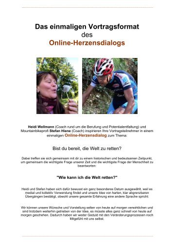 Online-Herzensdialogs - Heidi Wellmann