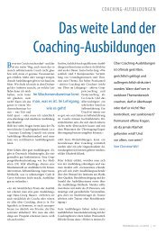 Download Artikel Coaching-Ausbildungen - Seminar Consult