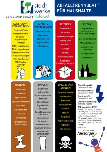 Zone I AbfuHrtermIne 2012 - Stadtwerke Trofaiach