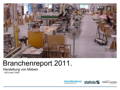 Anzahl der Unternehmen Branche Herstellung von Möbeln ...
