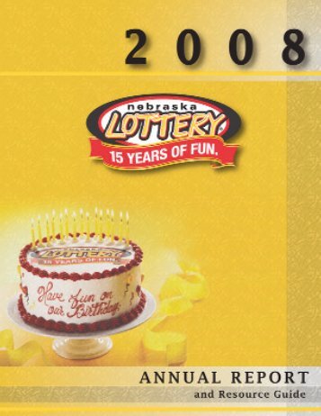 annual report 02 - Nebraska Lottery