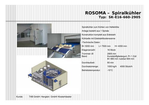 Bäckereitechnik - ROSOMA