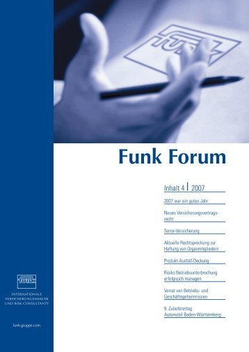 Funk Forum 4/2007 - Funk Gruppe