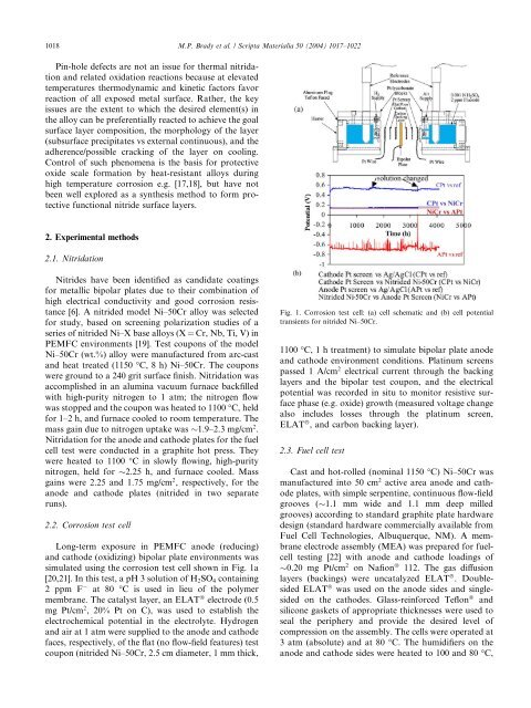 Preferential thermal nitridation to form pin-hole free - Oak Ridge ...