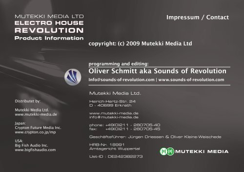 Mutekki Media - SOR Electro House Revolution - Sounds of ...