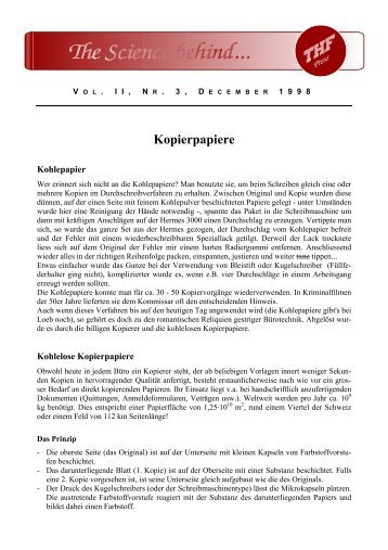 Vol. II, Nr. 3, Kopierpapiere