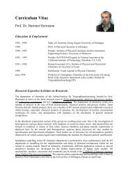 Curriculum Vitae - Institut für Troposphärenforschung e.V. Leipzig