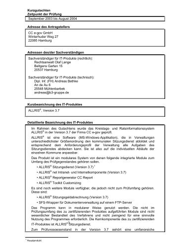 Kurzgutachten als PDF-Datei