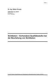 Sichtbeton - Vorhandene Qualitätsstufen bei der ... - saxotest.de