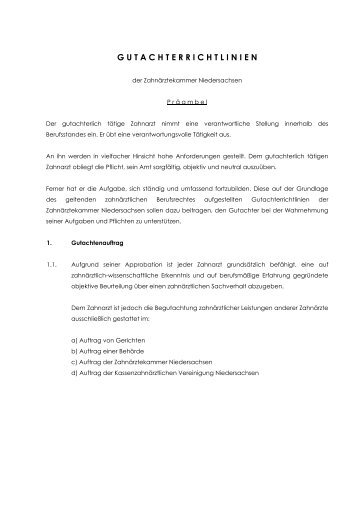 PDF-Dokument - Zahnärztekammer Niedersachsen