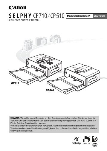 SELPHY CP510 SELPHY_CP710_510_ug_deu_toc.pdf - Canon ...