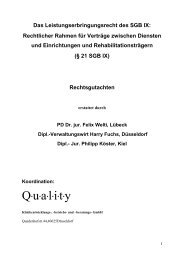 Das Leistungserbringungsrecht des SGB IX - Fachverband Sucht eV