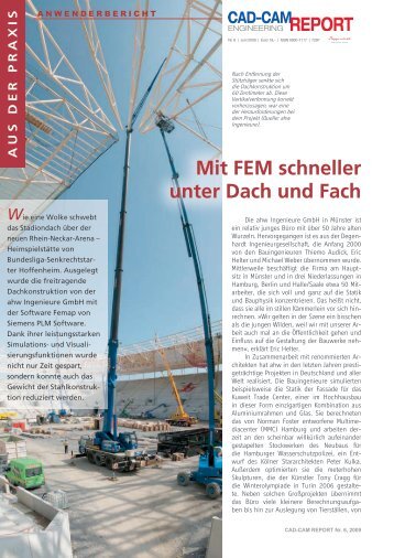 Mit FEM schneller unter Dach und Fach