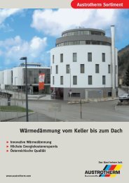 Wärmedämmung vom Keller bis zum Dach - Austrotherm Dämmstoffe