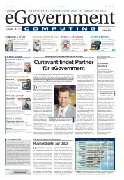 schwerpunkt - eGovernment Computing