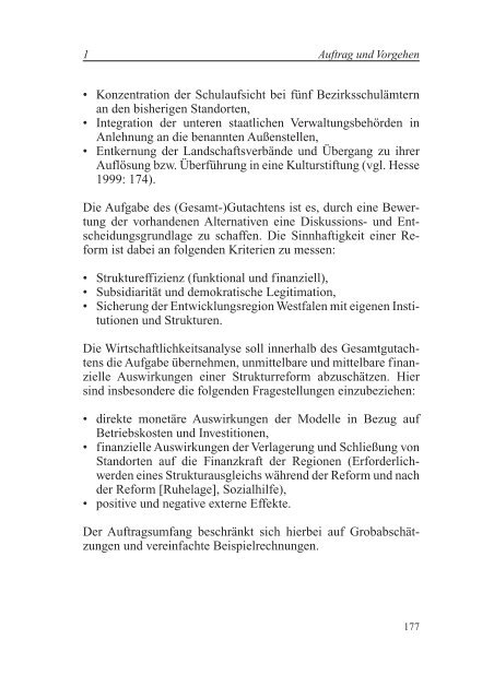 8 Gutachten zur Verwaltungsstrukturreform in NRW - Westfalen ...