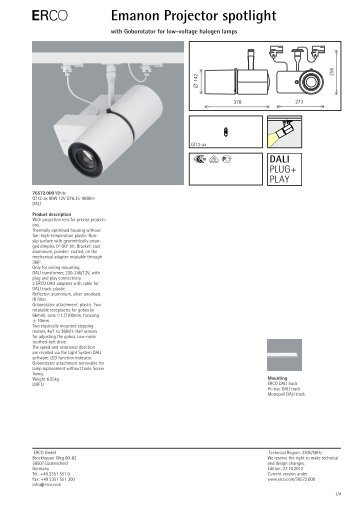 E Emanon Projector spotlight - Erco