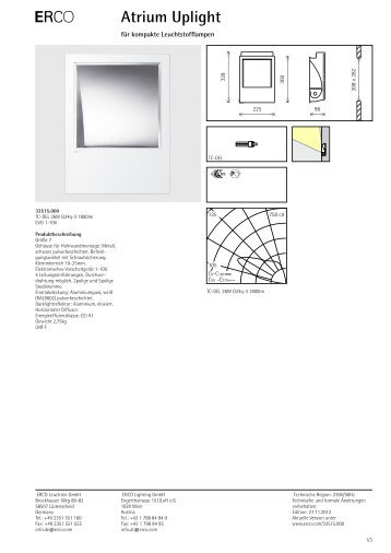 E Atrium Uplight - Erco