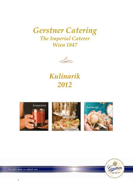 Angebot Catering als PDF downloaden - Gerstner