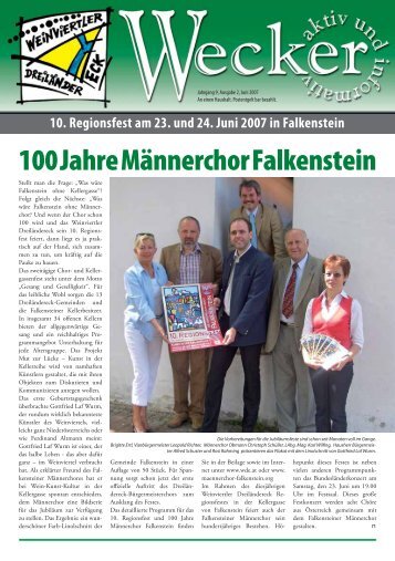 100 Jahre Männerchor Falkenstein - RiSKommunal