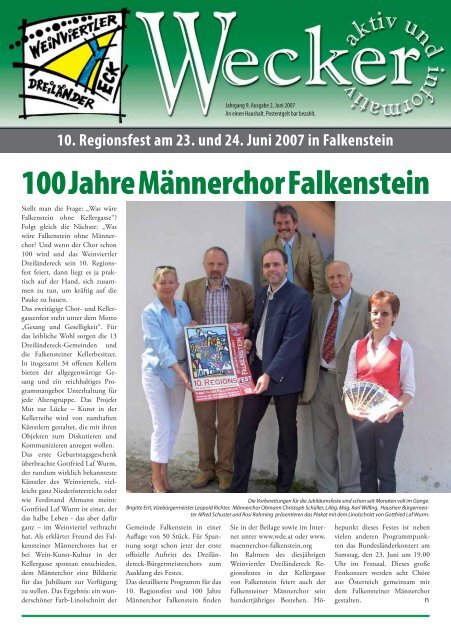 100 Jahre Männerchor Falkenstein - RiSKommunal