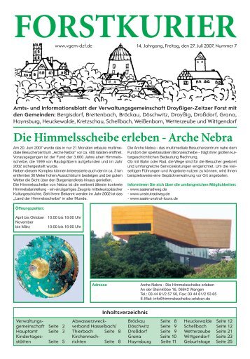 2007-07-Amtsblatt - Verbandsgemeinde Droyßiger-Zeitzer Forst