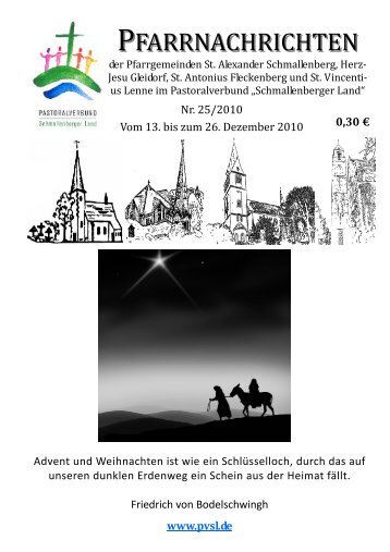 Pfarrbrief 25-10 - Pastoralverbund Schmallenberger Land