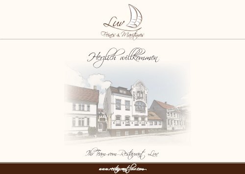 Speisekarte als PDF downloaden - Restaurant Luv in Schleswig