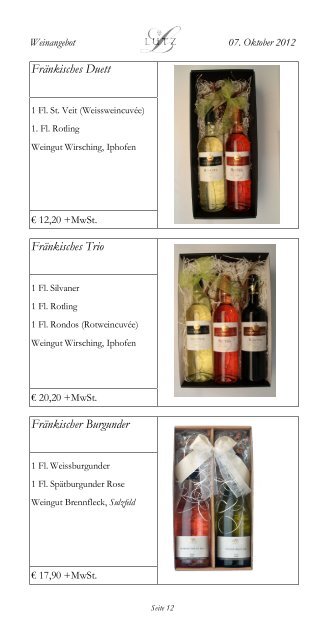 Mein Weinangebot - weinlutz.de