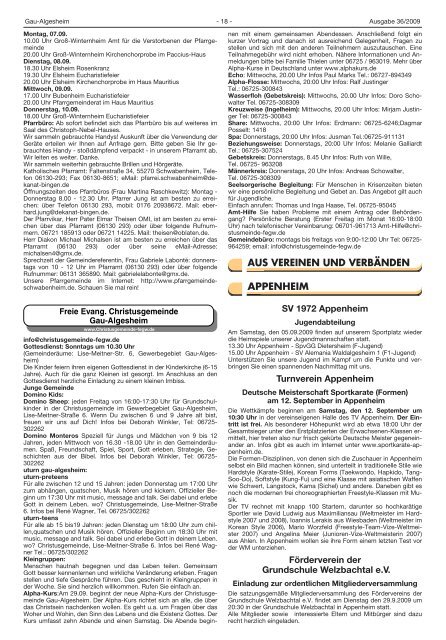 Sonntag, 06.09.2009 - Verbandsgemeinde Gau-Algesheim