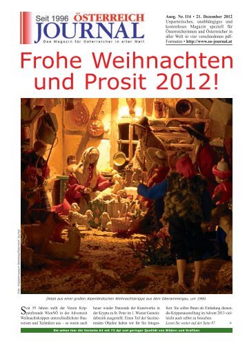 Frohe Weihnachten und Prosit 2012! - Österreich Journal