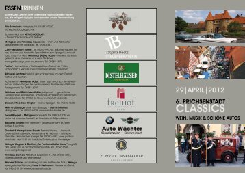Flyer 2012 - prichsenstadt classics
