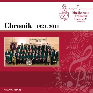 Chronik 1921-2011 - Musikverein »Frohsinn« Flein eV