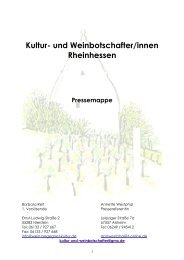 Rheinhessen - Kultur- und Weinbotschafter