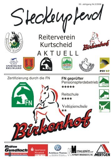 Steckenpferd xx 2008 1 - Reiterverein Kurtscheid eV