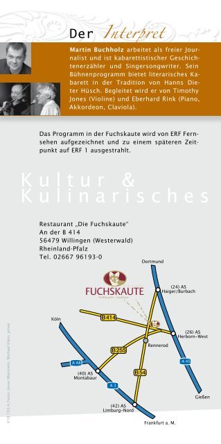 Kultur & Kulinarisches - ERF